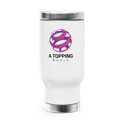Stainless Steel Travel Mug with Handle, 14oz